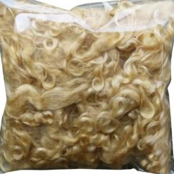 BLONDE MOHAIR LOCKS. Organic Hand-Dyed Curly Wool For Rooting Doll Hair, Felting, Blending, Spinning. 1oz -Michaels Stores 236059403871248 1