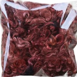 REAL MOHAIR LOCKS. Organic Hand-Dyed Curly Wool For Rooting Doll Hair, Felting, Blending, Spinning. 1oz -Michaels Stores 236059844011024 1