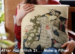 Orenco Originals Hokusai Asian Kimono Courtesan-Square Design Counted Cross Stitch Pattern -Michaels Stores 2444128596091 2