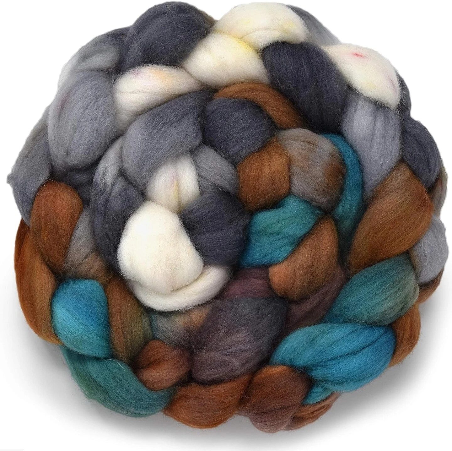 Organic Falkland Wool, Artisan Combed Top Roving: Premium Hand Dyed Fiber Braid For Spinning, Felting, Weaving. 4oz Double Dip Zion 10 Organic Falkland Wool, Artisan Combed Top Roving: Premium Hand Dyed Fiber Braid For Spinning, Felting, Weaving. 4oz Double Dip Zion - Image 8