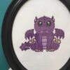 Purple Dragon Counted Cross Stitch DIY KIT Intermediate 2 Purple Dragon Counted Cross Stitch DIY KIT Intermediate -Michaels Stores 2515001110303
