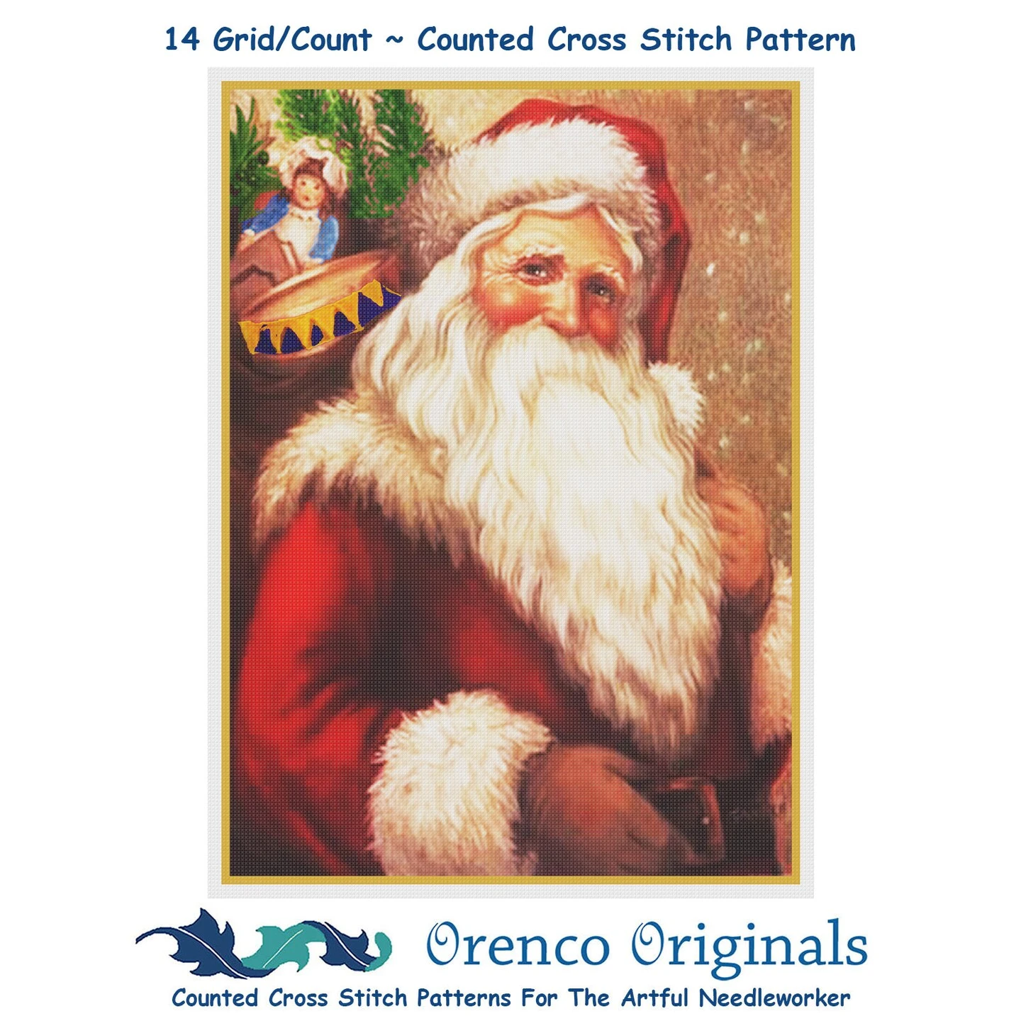 Father Christmas Santa Claus 89 Counted Cross Stitch Pattern 9 Father Christmas Santa Claus 89 Counted Cross Stitch Pattern - Image 7