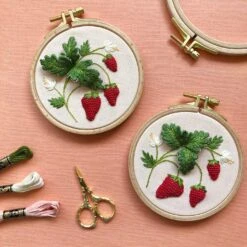 MCreativeJ Stumpwork Strawberries - Intermediate 3D Hand Embroidery DIY Craft Kit 35 MCreativeJ Stumpwork Strawberries - Intermediate 3D Hand Embroidery DIY Craft Kit -Michaels Stores 26022474843552 2