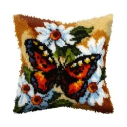 Latch Hook Cushion Kit "Butterfly" 4060 -Michaels Stores 26231006393360 2