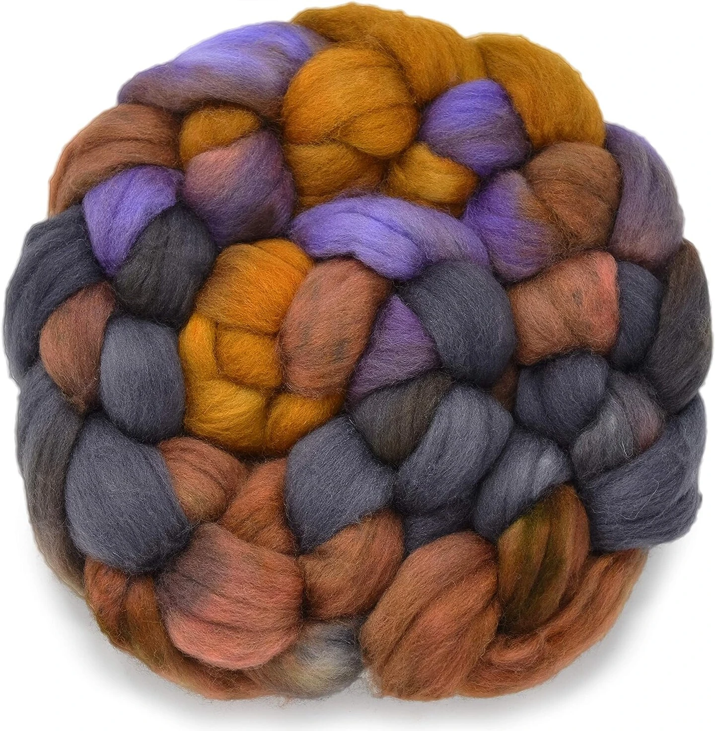 Organic Falkland Wool, Artisan Combed Top Roving: Premium Hand Dyed Fiber Braid For Spinning, Felting, Weaving. 4oz Double Dip Yellowstone 3 Organic Falkland Wool, Artisan Combed Top Roving: Premium Hand Dyed Fiber Braid For Spinning, Felting, Weaving. 4oz Double Dip Yellowstone