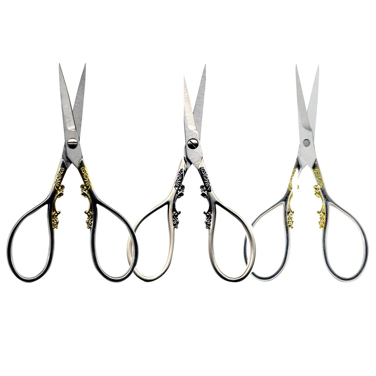 Teardrop Handle Embroidery Scissors 4 Teardrop Handle Embroidery Scissors - Image 2