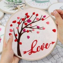 Louise Maelys Love Heart Tree Beginners Embroidery Kits,Cross Stitch Starter Kit For Adults Including Cloth With Lovers Pattern Hoop Needles Instruction And Threads 25 Louise Maelys Love Heart Tree Beginners Embroidery Kits,Cross Stitch Starter Kit For Adults Including Cloth With Lovers Pattern Hoop Needles Instruction And Threads -Michaels Stores 273727185385136