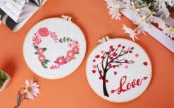 Louise Maelys Love Heart Tree Beginners Embroidery Kits,Cross Stitch Starter Kit For Adults Including Cloth With Lovers Pattern Hoop Needles Instruction And Threads 33 Louise Maelys Love Heart Tree Beginners Embroidery Kits,Cross Stitch Starter Kit For Adults Including Cloth With Lovers Pattern Hoop Needles Instruction And Threads -Michaels Stores 273728527562416 2