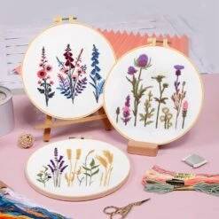 Maydear 4 Sets Embroidery Kit Punch Needle Kit,Embroidery Kit For Beginners Adults Cross Stitch Kits With Embroidery Hoop And Instructions, Hand Embroidery Starter Kit (Embroidery Kit Flowers) 28 Maydear 4 Sets Embroidery Kit Punch Needle Kit,Embroidery Kit For Beginners Adults Cross Stitch Kits With Embroidery Hoop And Instructions, Hand Embroidery Starter Kit (Embroidery Kit Flowers) -Michaels Stores 273728916584112 1
