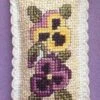 Textile Heritage Lavender Sachet Counted Cross Stitch Kit - Victorian Pansies Multicolor -Michaels Stores 2808184992457