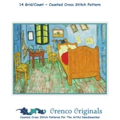 Impressionist Van Gogh's The Bedroom Counted Cross Stitch Chart Pattern 22 Impressionist Van Gogh's The Bedroom Counted Cross Stitch Chart Pattern -Michaels Stores 2808191663305 1