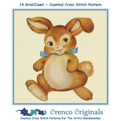 Contemporary Easter Bunny With Blue Bow Counted Cross Stitch Pattern 27 Contemporary Easter Bunny With Blue Bow Counted Cross Stitch Pattern -Michaels Stores 2808193376969 2