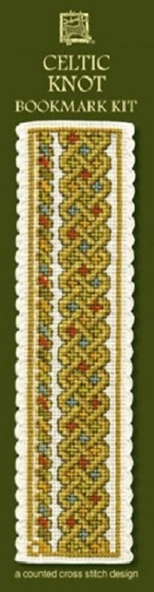 Textile Heritage Celtic Knot Bookmark - Green - Cross Stitch Kit Multicolor 5 Textile Heritage Celtic Knot Bookmark - Green - Cross Stitch Kit Multicolor - Image 3