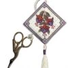 Textile Heritage Scissor Keep Cross Stitch Kit - Fuchsias Multicolor -Michaels Stores 2808216449737