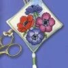 Textile Heritage Scissor Keep Cross Stitch Kit - Anemones Multicolor -Michaels Stores 2808218546889