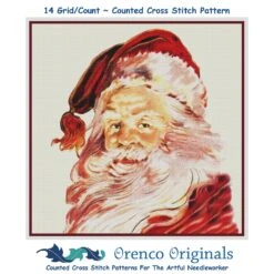 Father Christmas Santa Claus St Nick # 16 Counted Cross Stitch Pattern -Michaels Stores 2808220050121 1
