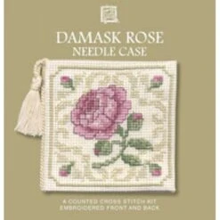 Textile Heritage Needle Case Counted Cross Stitch Kit - Damask Rose Multicolor -Michaels Stores 2808231129801 2