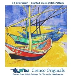 Originals Originals Vincent Van Gogh Boats On The Beach Counted Cross Stitch Pattern 22 Originals Originals Vincent Van Gogh Boats On The Beach Counted Cross Stitch Pattern -Michaels Stores 2808232508617 1