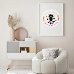 Louise Maelys Cute Cat Embroidery Kits For Beginners With Funny Animal Pattern,Adults Starter Cross Stitch Kit DIY Needlepoint Everything Is Fine -Michaels Stores 288016535287472 2