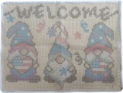 TEZKIM Latch Hook Kits For Adults Kids Christmas Rug Making Kits With Printed Canvas Carpet Tapestry Kits DIY Needlework Doormat Creative Gift Home Decoration 20.5Inch X13.8Inch (Beige) -Michaels Stores 288016570058416 1