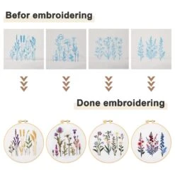 Maydear 4 Sets Embroidery Kit Punch Needle Kit,Embroidery Kit For Beginners Adults Cross Stitch Kits With Embroidery Hoop And Instructions, Hand Embroidery Starter Kit (Embroidery Kit Flowers) 37 Maydear 4 Sets Embroidery Kit Punch Needle Kit,Embroidery Kit For Beginners Adults Cross Stitch Kits With Embroidery Hoop And Instructions, Hand Embroidery Starter Kit (Embroidery Kit Flowers) -Michaels Stores 288018272777904 2