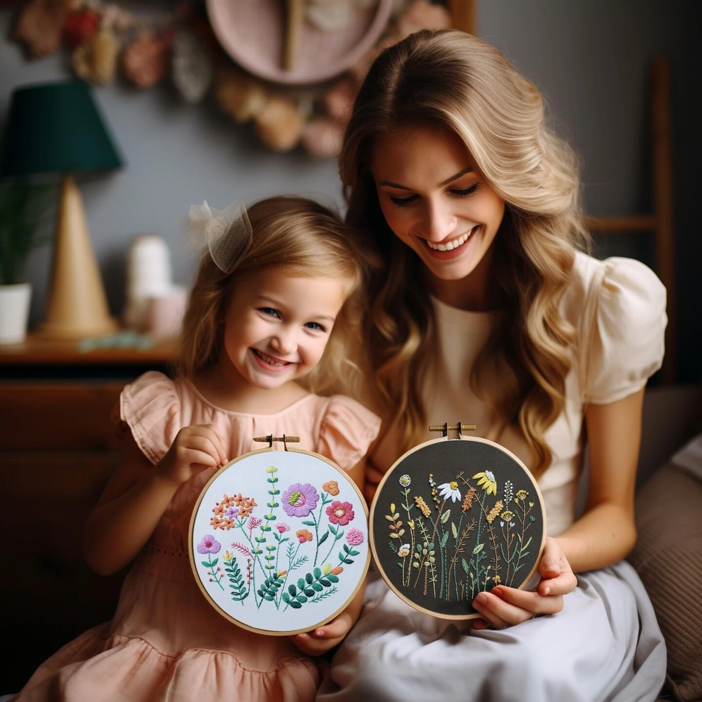 3 Pack Beginner Embroidery Kits, DIY Starter Set With Stamped Flower Designs, Embroidery Hoop, Colorful Threads, Tools 16 3 Pack Beginner Embroidery Kits, DIY Starter Set With Stamped Flower Designs, Embroidery Hoop, Colorful Threads, Tools - Image 14