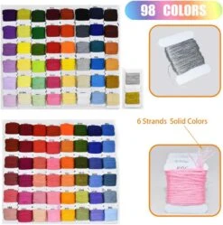 98 Color Embroidery Floss Cross Stitch Cotton -Michaels Stores 289268161025712 2