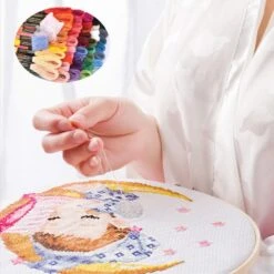 Embroidery Floss Friendship Bracelet String Cross Stitch Threads With DMC Color Numbers, 6 Strands 8.75 Yard (200 Skeins) -Michaels Stores 291716417561904 2