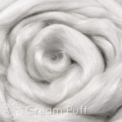 CASHMERE INDULGENCE BLEND Of Superfine Merino, Mulberry Silk And A Touch Of Cashmere Fiber, Spinning, Felting & Blending. Cream Puff 12 CASHMERE INDULGENCE BLEND Of Superfine Merino, Mulberry Silk And A Touch Of Cashmere Fiber, Spinning, Felting & Blending. Cream Puff -Michaels Stores 292348396411408