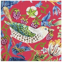 New William Morris Strawberry Thief Detail In Red Counted Cross Stitch Pattern -Michaels Stores 292599789489 1