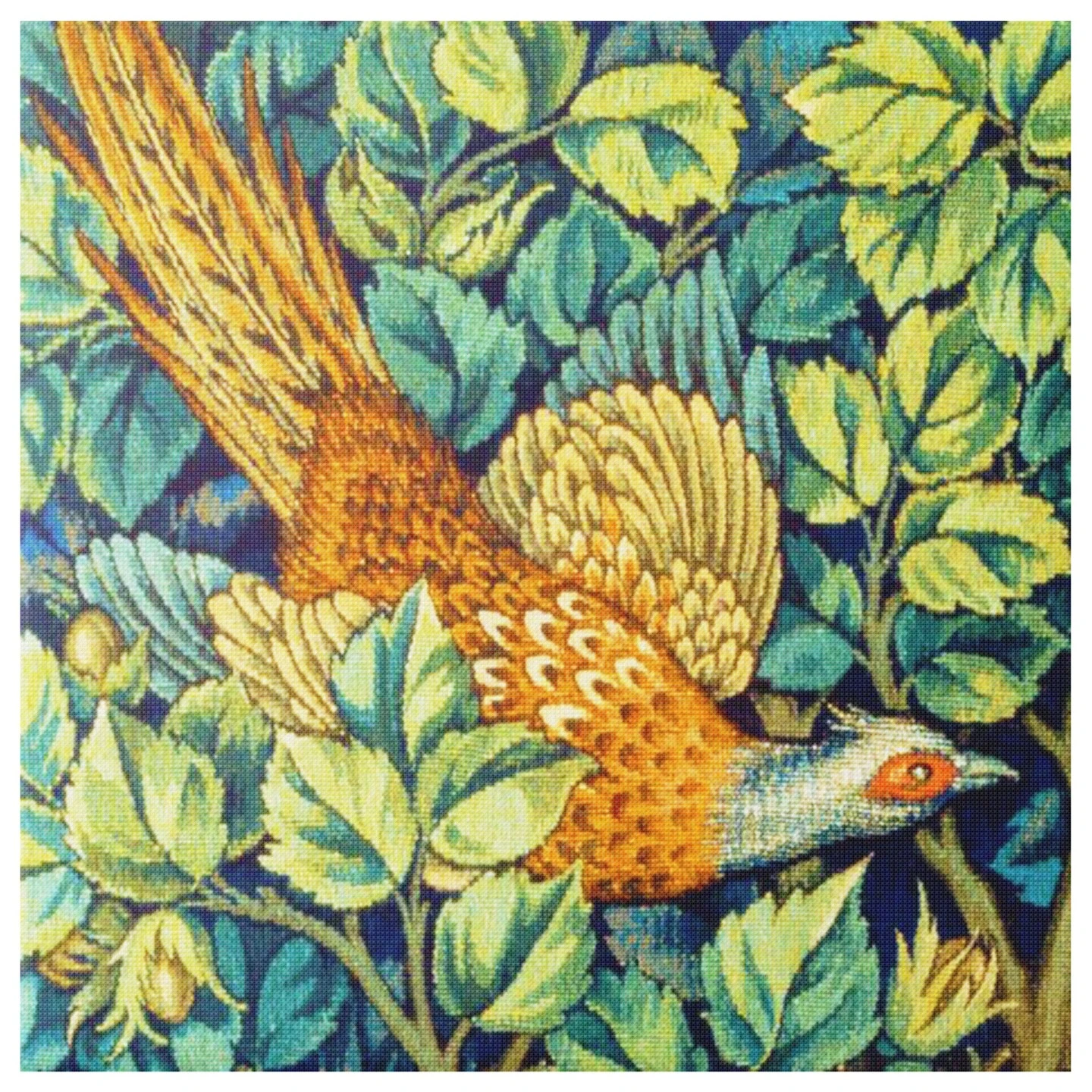 New William Morris Pheasant In The Woods Design Counted Cross Stitch Pattern 14 New William Morris Pheasant In The Woods Design Counted Cross Stitch Pattern - Image 12