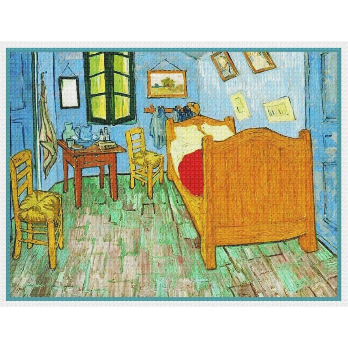 Impressionist Van Gogh's The Bedroom Counted Cross Stitch Chart Pattern 14 Impressionist Van Gogh's The Bedroom Counted Cross Stitch Chart Pattern - Image 12