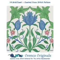 New William Morris Colorful Tulips Design Counted Cross Stitch Pattern 27 New William Morris Colorful Tulips Design Counted Cross Stitch Pattern -Michaels Stores 2932684057801 2