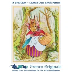 Beatrix Potter Mrs Rabbit Goes Market Counted Cross Stitch Chart Pattern -Michaels Stores 2932709350601 1