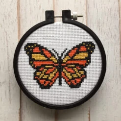 Butterfly Bug Counted Cross Stitch DIY KIT Beginner