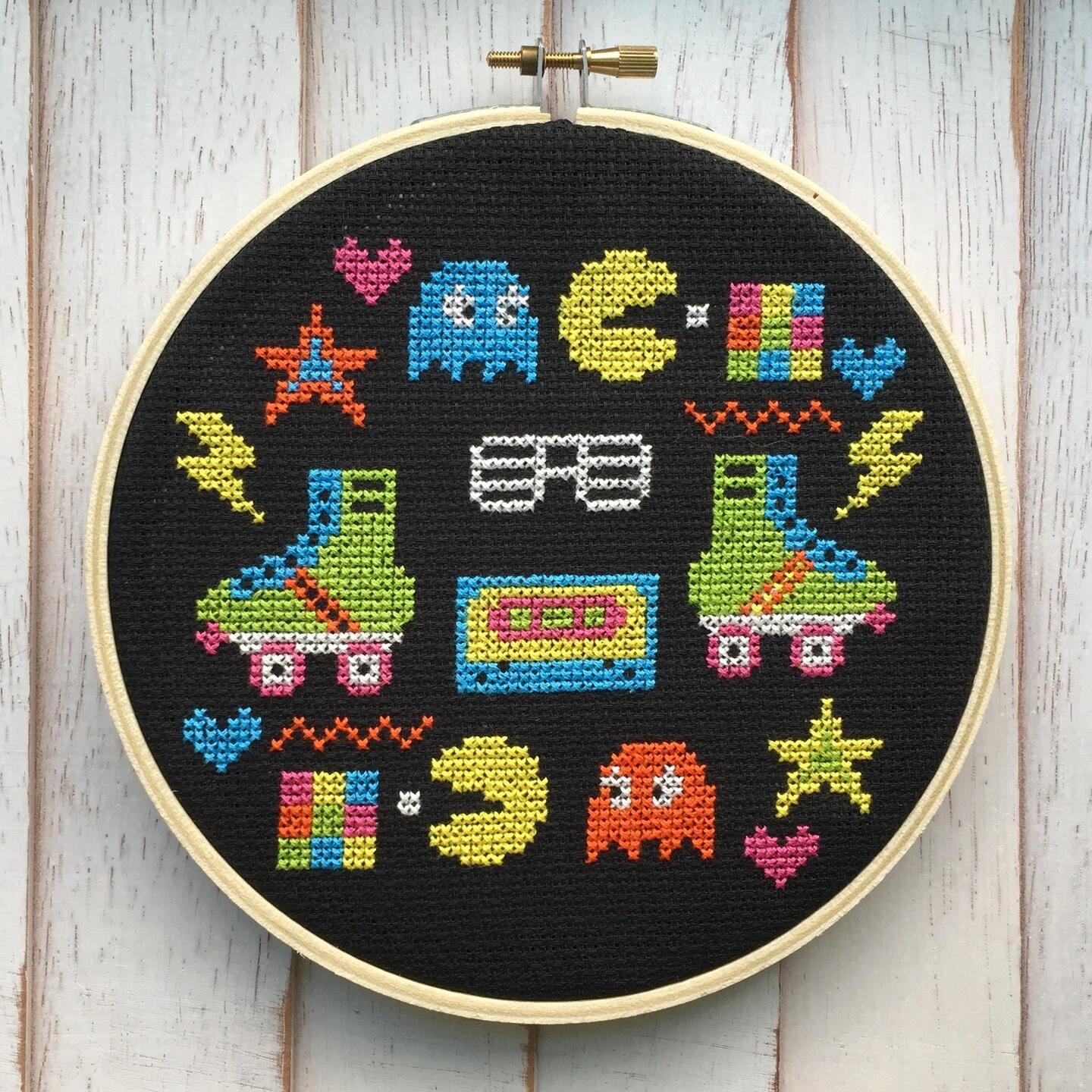 80's Sampler Counted Cross Stitch DIY KIT 7 80's Sampler Counted Cross Stitch DIY KIT - Image 5