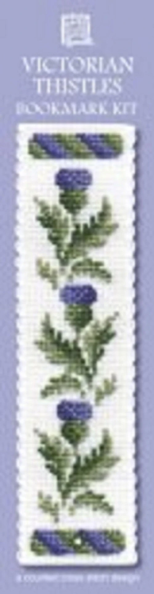 Victorian Thistle Bookmark - Cross Stitch Kit Multicolor 4 Victorian Thistle Bookmark - Cross Stitch Kit Multicolor - Image 2