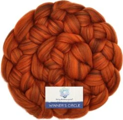 100% Superfine Merino Fiber: Winner's Circle. Soft Combed Top Roving Color Blend For Spinning, Felting, Weaving Autumn Spice -Michaels Stores 302754607078304 1