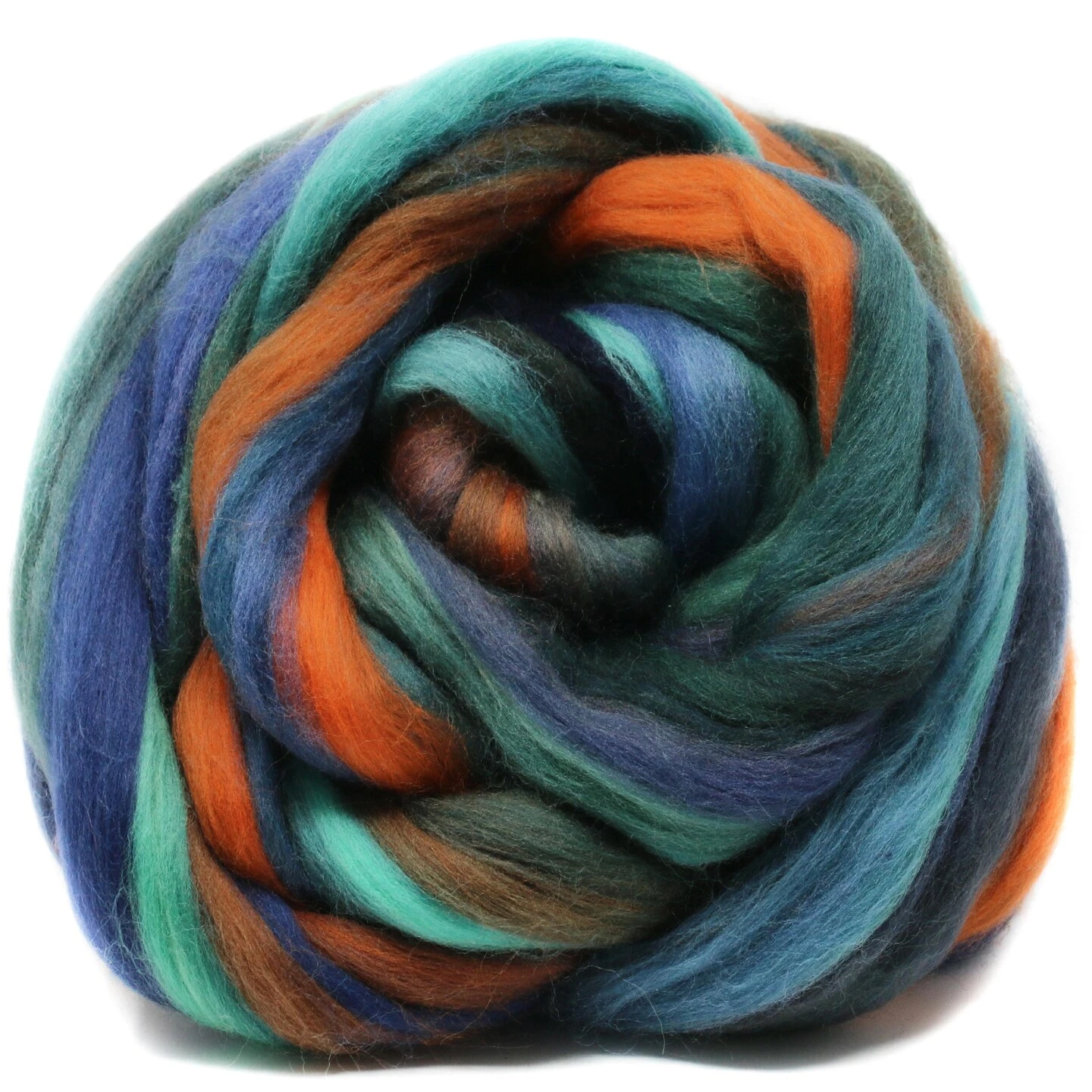 100% Superfine Merino Fiber: Top Notch. Soft Combed Top Roving Color Blend For Spinning, Felting, Weaving Globetrotter 4 100% Superfine Merino Fiber: Top Notch. Soft Combed Top Roving Color Blend For Spinning, Felting, Weaving Globetrotter - Image 2