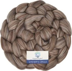 100% Superfine Merino Fiber: Winner's Circle. Soft Combed Top Roving Color Blend For Spinning, Felting, Weaving Mocha -Michaels Stores 302755680820128 1