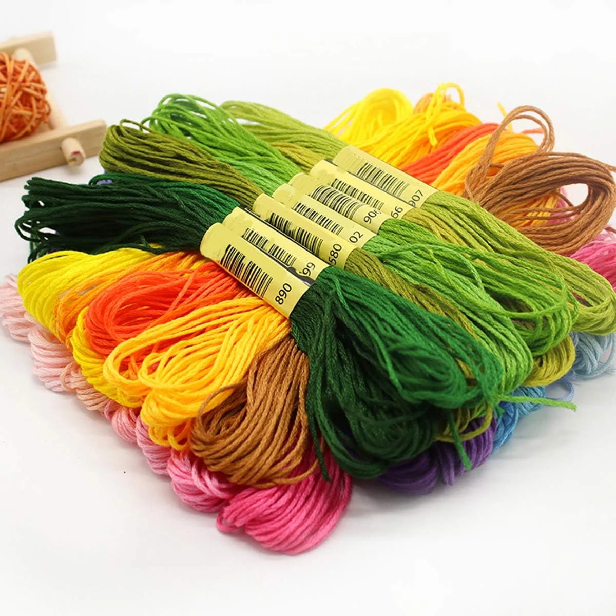 Friendship Bracelet String 50 Skeins Rainbow Color Embroidery Floss 11 Friendship Bracelet String 50 Skeins Rainbow Color Embroidery Floss - Image 9