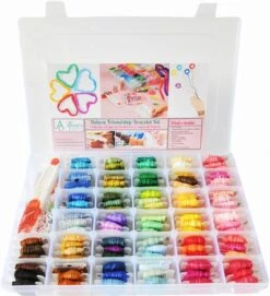 Embroidery Floss - 276 Pcs Cross Stitch Thread And Accessories - Perfect For Bracelet Making & DIY Embroidery Projects | Bonus Accessories Included -Michaels Stores 30659571197232 2