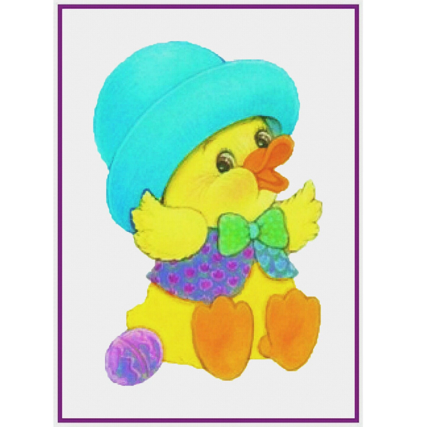 Contemporary Easter Duck With New Easter Hat Counted Cross Stitch Pattern 14 Contemporary Easter Duck With New Easter Hat Counted Cross Stitch Pattern - Image 12