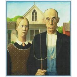 American Gothic By Grant Wood Orenco Originals Counted Cross Stitch Pattern -Michaels Stores 3415074250673 2