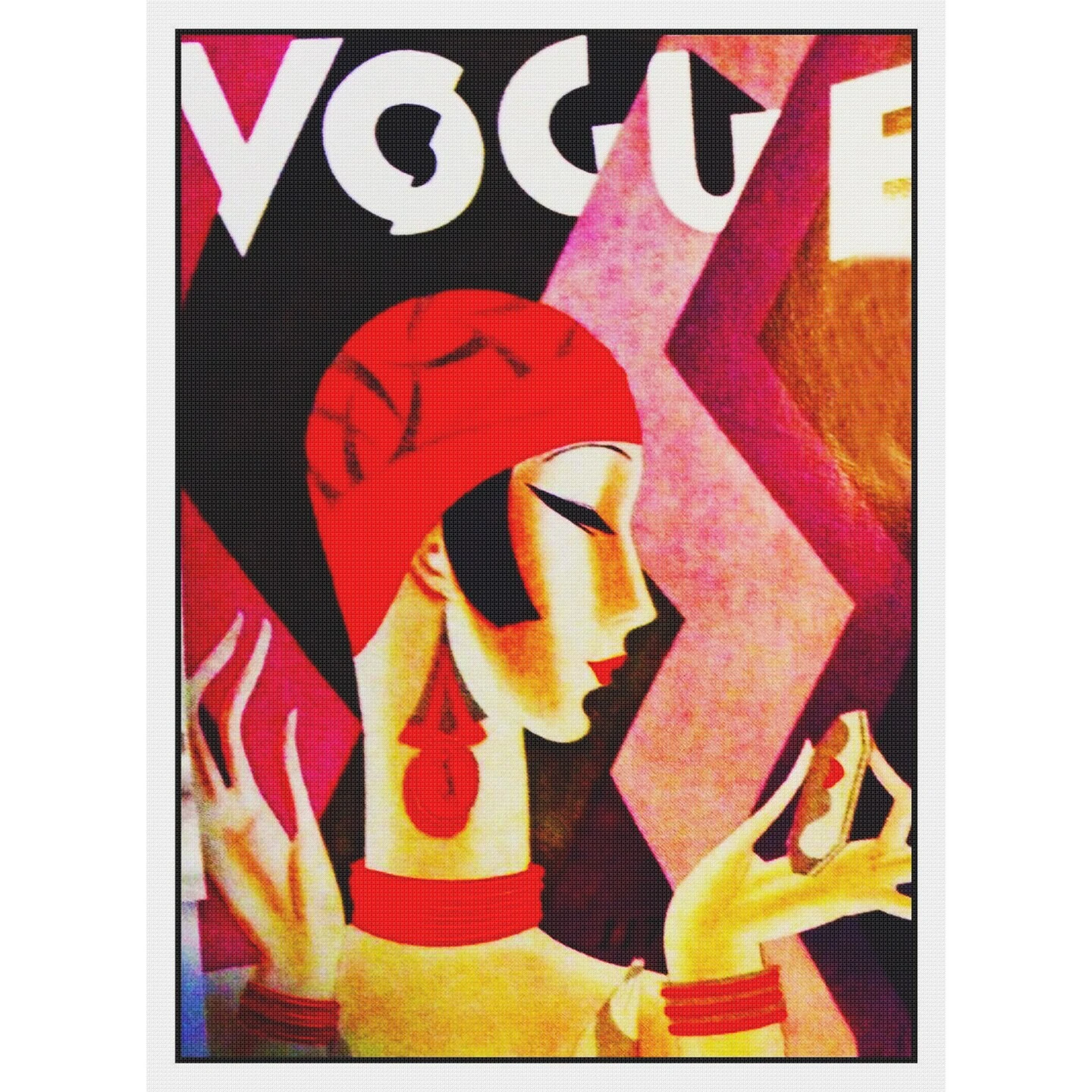 Art Deco Flapper Vogue Cover Eduardo Garcia Benito Counted Cross Stitch Pattern 14 Art Deco Flapper Vogue Cover Eduardo Garcia Benito Counted Cross Stitch Pattern - Image 12