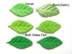 YYCRAFT Pack Of 90 Padded 2-Faced Felt Velvet Leaf Appliques/Craft Green -Michaels Stores 34475774613552 1