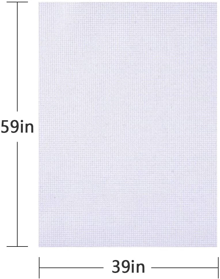 Cross Stitch Aida Fabric 14 Count, 59 By 39 Inch Large Size, Classic Reserve Cross Stitch Aida Cloth For Home DIY Embroidery Decoration 8 Cross Stitch Aida Fabric 14 Count, 59 By 39 Inch Large Size, Classic Reserve Cross Stitch Aida Cloth For Home DIY Embroidery Decoration - Image 6