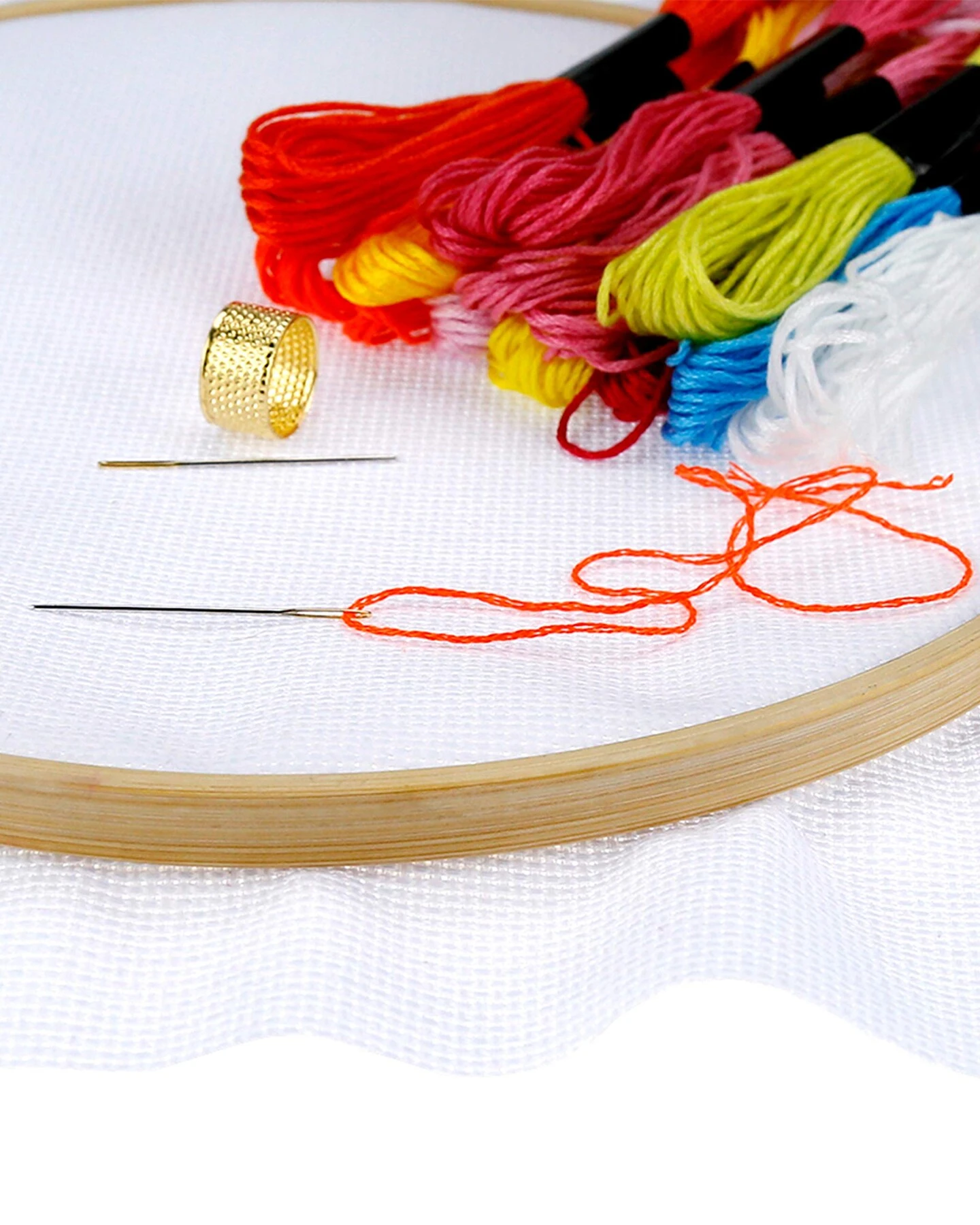 Pllieay 2 Pieces 14 Count Big Size White Aida Cross Stitch Fabric, Classic Reserve Aida Cloth, 19.6 X 21.6 Inch 18 Pllieay 2 Pieces 14 Count Big Size White Aida Cross Stitch Fabric, Classic Reserve Aida Cloth, 19.6 X 21.6 Inch - Image 16