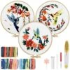 Hummingbird And Flower Embroidery Kit For Adults 2 Hummingbird And Flower Embroidery Kit For Adults -Michaels Stores 34475974088752