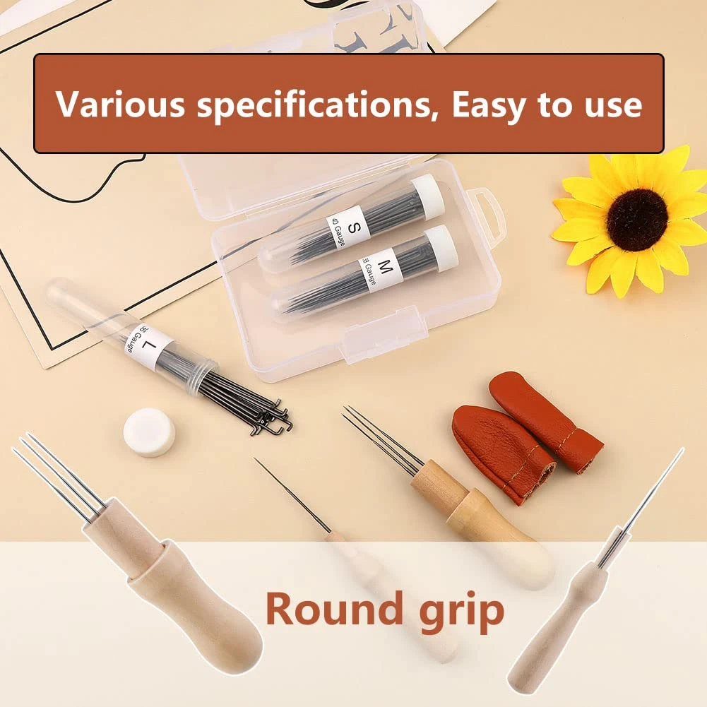 Mayboos 74 Pcs Needles Wool Felting Needles Tools Needle Felting Supplies Felting Tools Needle Felting Tool With 3 Sizes Felting Needles For Beginner Professional 17 Mayboos 74 Pcs Needles Wool Felting Needles Tools Needle Felting Supplies Felting Tools Needle Felting Tool With 3 Sizes Felting Needles For Beginner Professional - Image 15